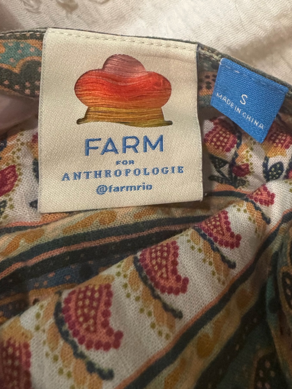 Farm Rio x Anthropologie Linen Blend Halter Dress - Picture 7 of 7